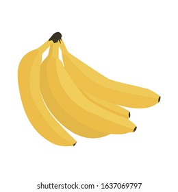 Bunch of bananas vector illustration.