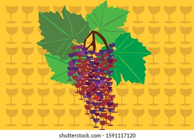 a bunch of black grapes