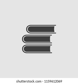 bunch of books icon illustration vector