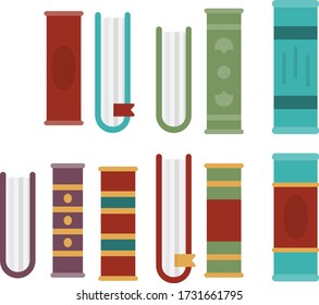 Bunch of books icon logo