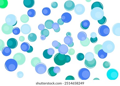 um monte de bolhas coloridas sem fundo