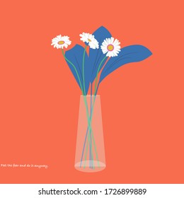 A bunch of daisies in a vase