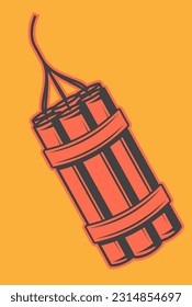ein Haufen Sprengstoffe, um zu explodieren