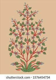 Bunch of flower and leaves. Vector
