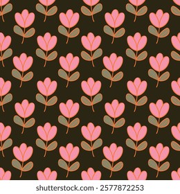 Bunch of flowers, seamless patterns with floral for fabric, textiles, clothing, wallpaper, wall art, cover, banner, interior decor, abstract backgrounds. vector illustration