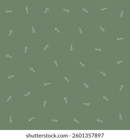 a bunch of footprints are on a green background