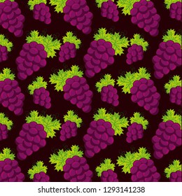 bunch fresh grapes