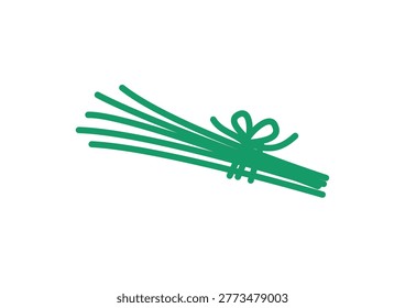 Bunch of Fresh Green Chives Bio Agriculture Ingredient
