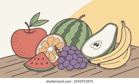 Manojo de frutas y verduras 