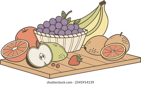 Manojo de frutas y verduras 