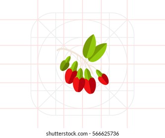 Bunch of Goji Berries Icon