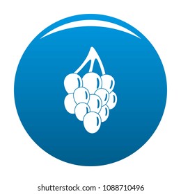 Bunch grape icon. Simple illustration of bunch grape vector icon for any design blue