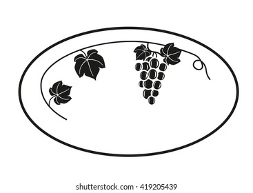 bunch of grapes in a circle