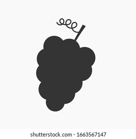 Bunch of grapes icon. Vector illustration.