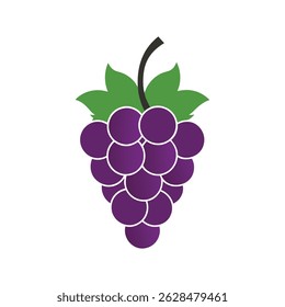 bunch of grapes with leaves
