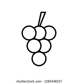 Bunch of grapes line icon. Graphic elements for your design