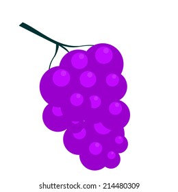 Bunch of Grapes. Vector Illustration