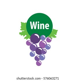 bunch of grapes for wine logo