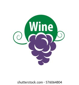 bunch of grapes for wine logo