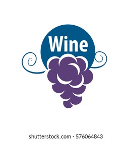 Bunch Grapes Wine Logo Stock Vector (Royalty Free) 576064669