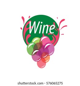 bunch of grapes for wine logo