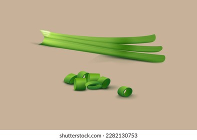 a bunch of green onions svg