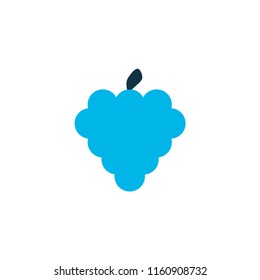 Bunch icon colored symbol. Premium quality isolated grapes element in trendy style.