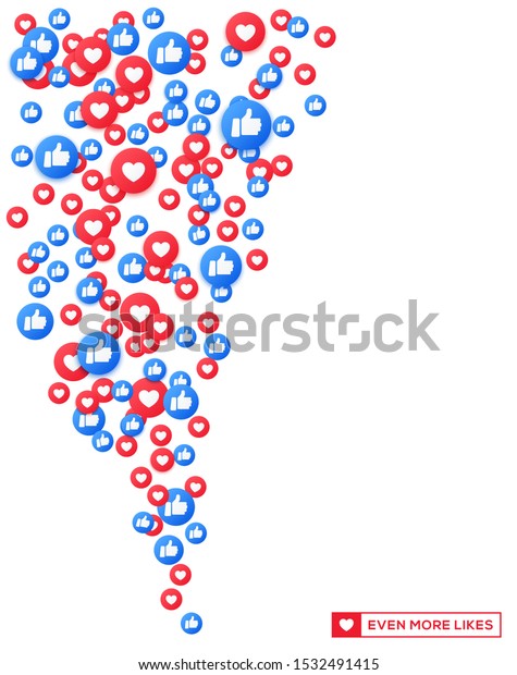 Bunch Like Appreciate Emoji Icons Thumb Stock Vector (Royalty Free ...