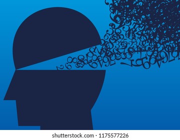 a bunch of numbers fly out of the brain
