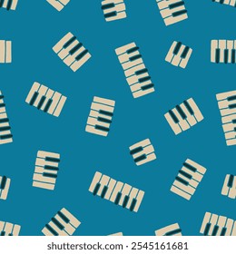 Bunch of Piano Vector Seamless Pattern illustration Design