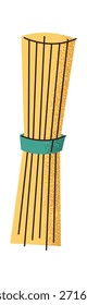 Bando de macarrão de espaguete cru