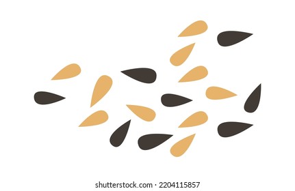Montón de semillas Herb Spice. Ilustración del vector