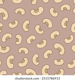 Bunch of Soybean Vector Seamless Pattern illustration Design