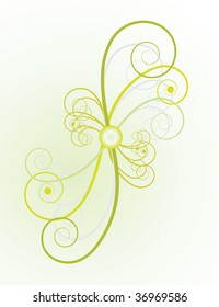 A bunch of spirals to the design. Vector illustration