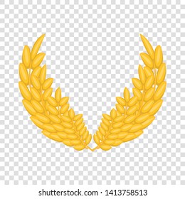 Bunch of wheat ears icon. Cartoon illustration of bunch of wheat ears vector icon for web design
