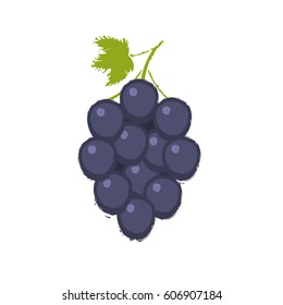 Bunche of grape isolated on white