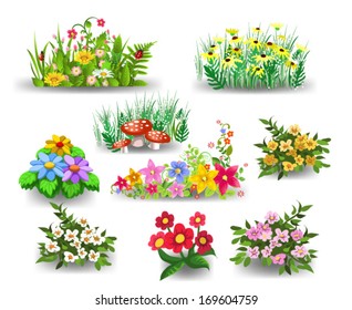 bunches of flowers collection