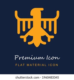 Bundesadler premium material ui ux isolated vector icon in navy blue and orange colors svg