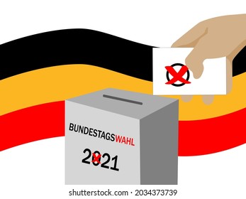 Bundestagswahl 2021. Deutschland. Parliamentary elections in Germany on 26 September 2021.