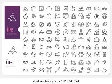 Bundle Of 100 Icon Life Style