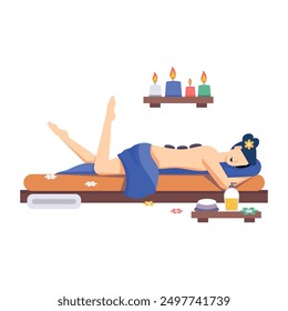 Bundle of 16 Beauty Parlour Flat Illustrations 

