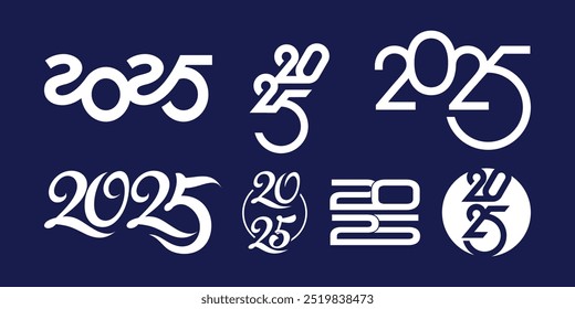 Bundle 2025 design element vector idea