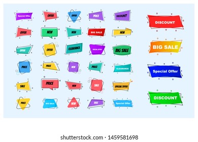 Bundle of 34 sale banner template.vector design