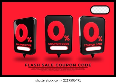 bundle of 3D render down payment  0 % sales price vector black color