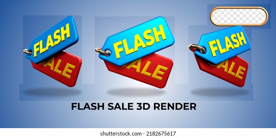 paquete de la página de inicio del sitio web del elemento de etiqueta de venta de representación 3D