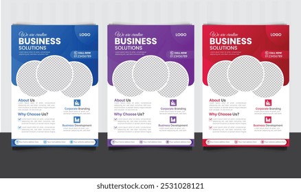 a bundle a4 modern corporate flyer template