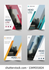 Bundle abstract annual report Brochure design template vector. Business Flyers infographic magazine poster.Abstract layout template ,Book Cover presentation portfolio.