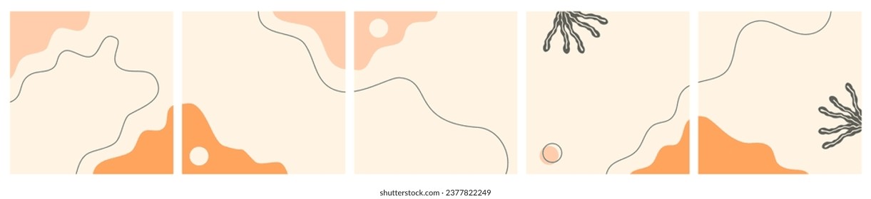 Bundle of Abstract Seasonal Background for Social Media Post, ad, Sale, Banner, Microblog, Carousel Template, Card.