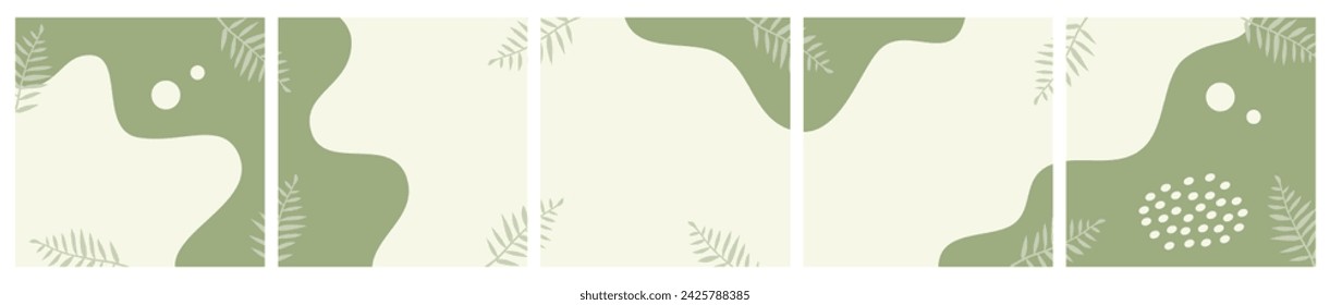 Bundle of Abstract Seasonal Background for Social Media Post, ad, Sale, Banner, Microblog, Carousel Template, Card.