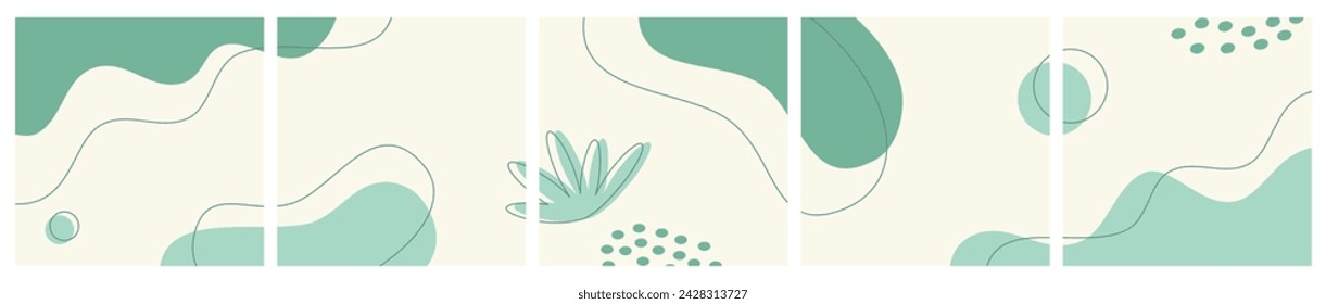 Bundle of Abstract Seasonal Background for Social Media Post, Promotion, ad, Sale, Banner, Microblog, Carousel Template, Card.